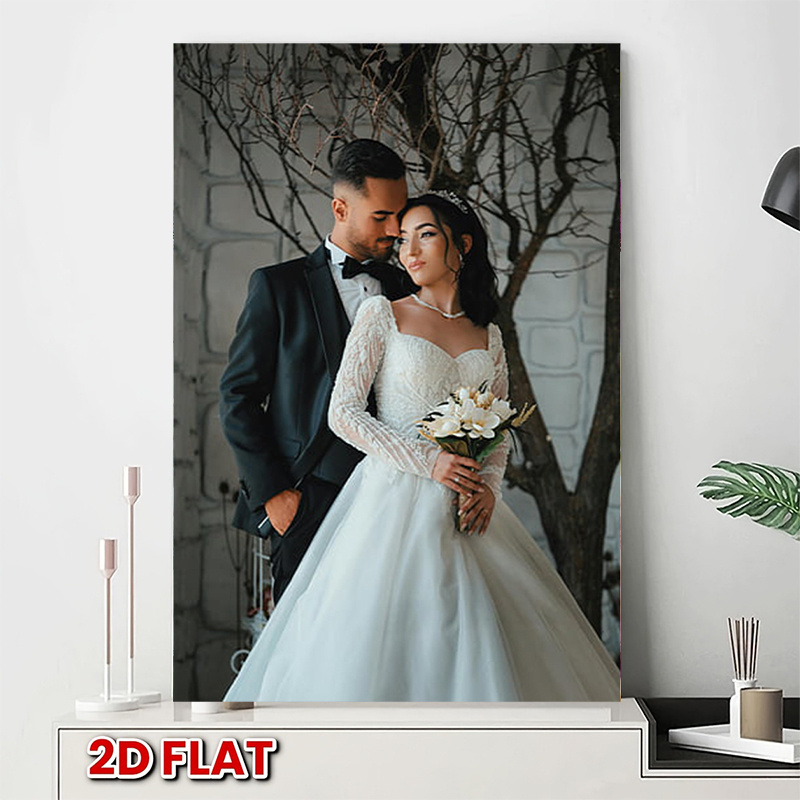 item picture 2d flat extra large personalized photo canvas print with pine wood frame oversized custom portraits suitable for weddings birthdays pet paintings wrapped canvas suitable for family couple pet portraits modern wall decor gift for living