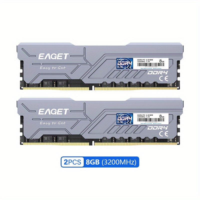 Wonrasır 16GB✕2　DDR-4 PC4-3200 Crucial RAM 16GB Kit (2x8GB) DDR4 3200MHz CL22 (or 2933MHz or