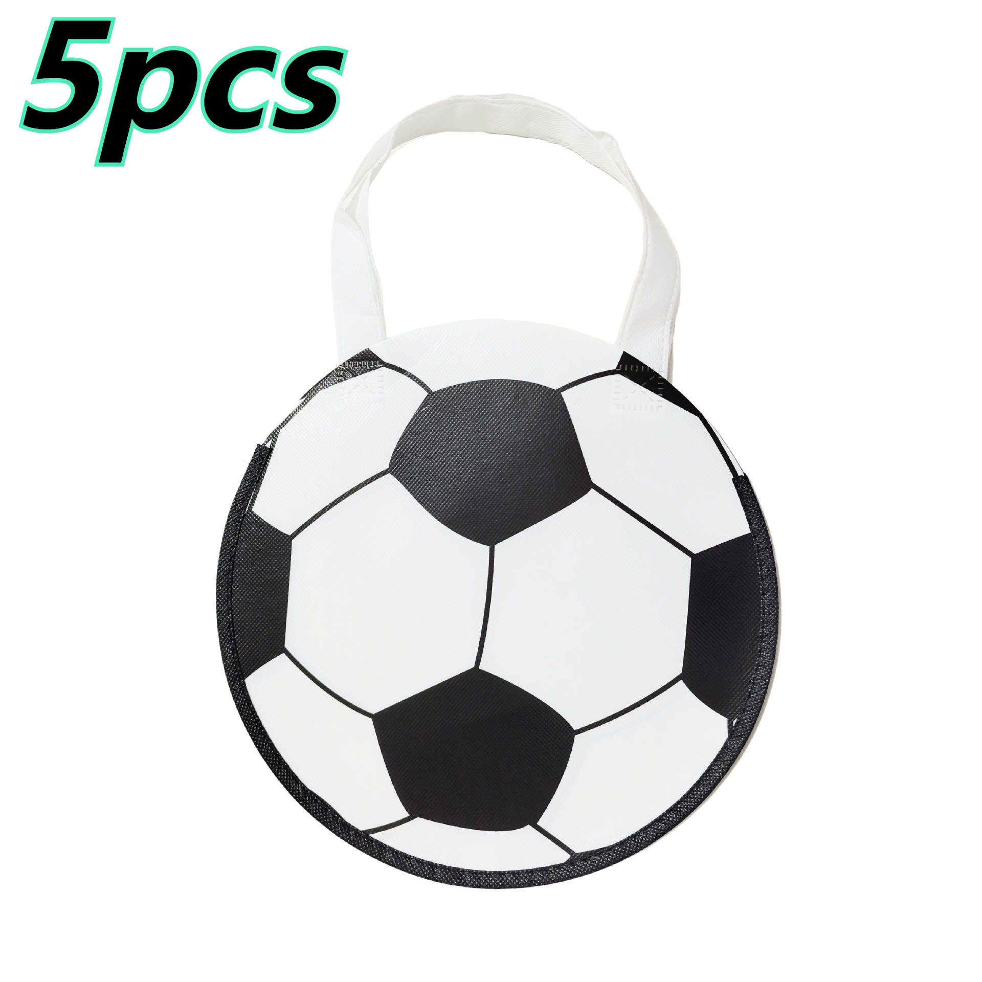 TEMU Gift For Her/him 5pcs Reusable Gift Bags Suitable For & - Soccer/basketball/pink Bow Present Wrappers With Theme Party Favor Storage Pouches,