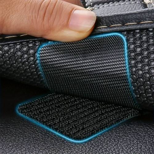 20pcs 40pcs 100pcs rectangular carpet fixing sticker double sided high car carpet fixing sticker household floor mat anti slip sticker hook surface fleece surface pair 20pcs is 10 sets 40pcs is 20 sets 100pcs is 50 sets