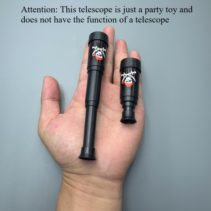 Lot De 14 Télescopes Pirates En Plastique Noir – Jouet Extensible Pour Fêtes, Anniversaires, Chasses Au Trésor Et Déguisements (dès 3 Ans)