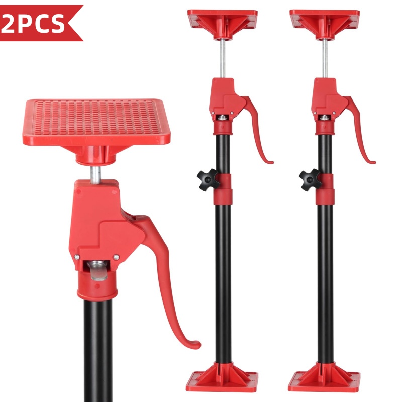 TEMU 2pcs Telescopic Support Rod, Telescopic Support Pole, Adjustable Third Hand Support System, Anti-slip Woodworking Installation, Door Lifting