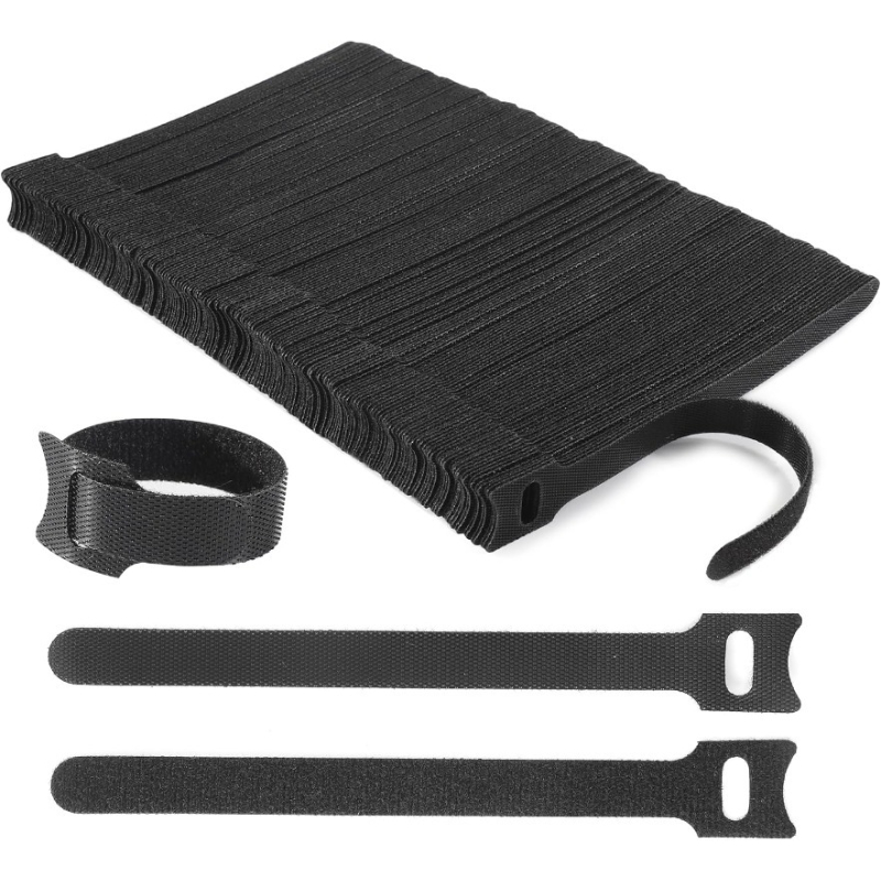 TEMU Lot de 180 attaches de câble réutilisables, attaches de cordon réglables de 6 pouces avec fermetures auto-agrippantes, organisateurs de câbles,