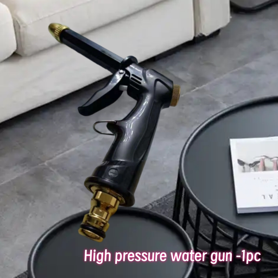 Hidrolavadora de alta presión de alta resistencia con mango largo - Agarre ergonómico, boquilla ajustable, adecuada para lavado de autos, jardinería y uso doméstico - Diseñada para aplicaciones tanto profesionales como domésticas, sin batería