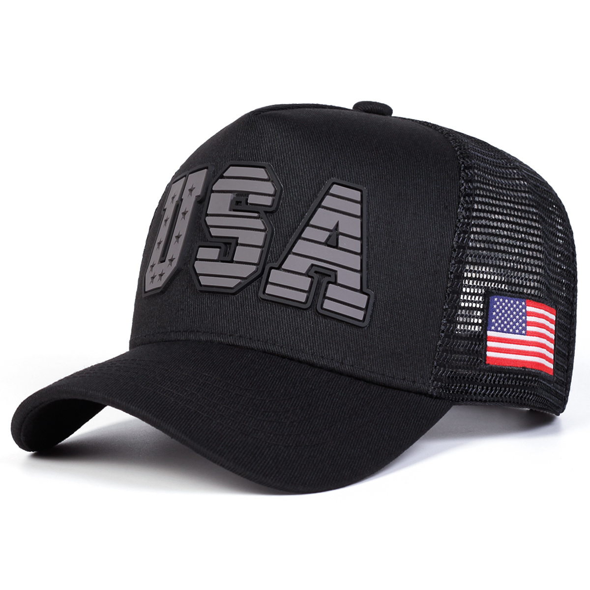 TEMU 1 Gorra de Béisbol de Malla para Hombre USA, Ajustable, Moda Casual para , Verano, Viajes y Fiestas en