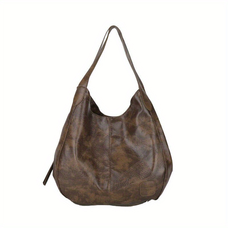 TEMU Women' Designer Large Capacity Shoulder Bag - Suitable For Hobo Tote & Crossbody Handbag, Dry Ladies Purse With Open Top, For, Travel