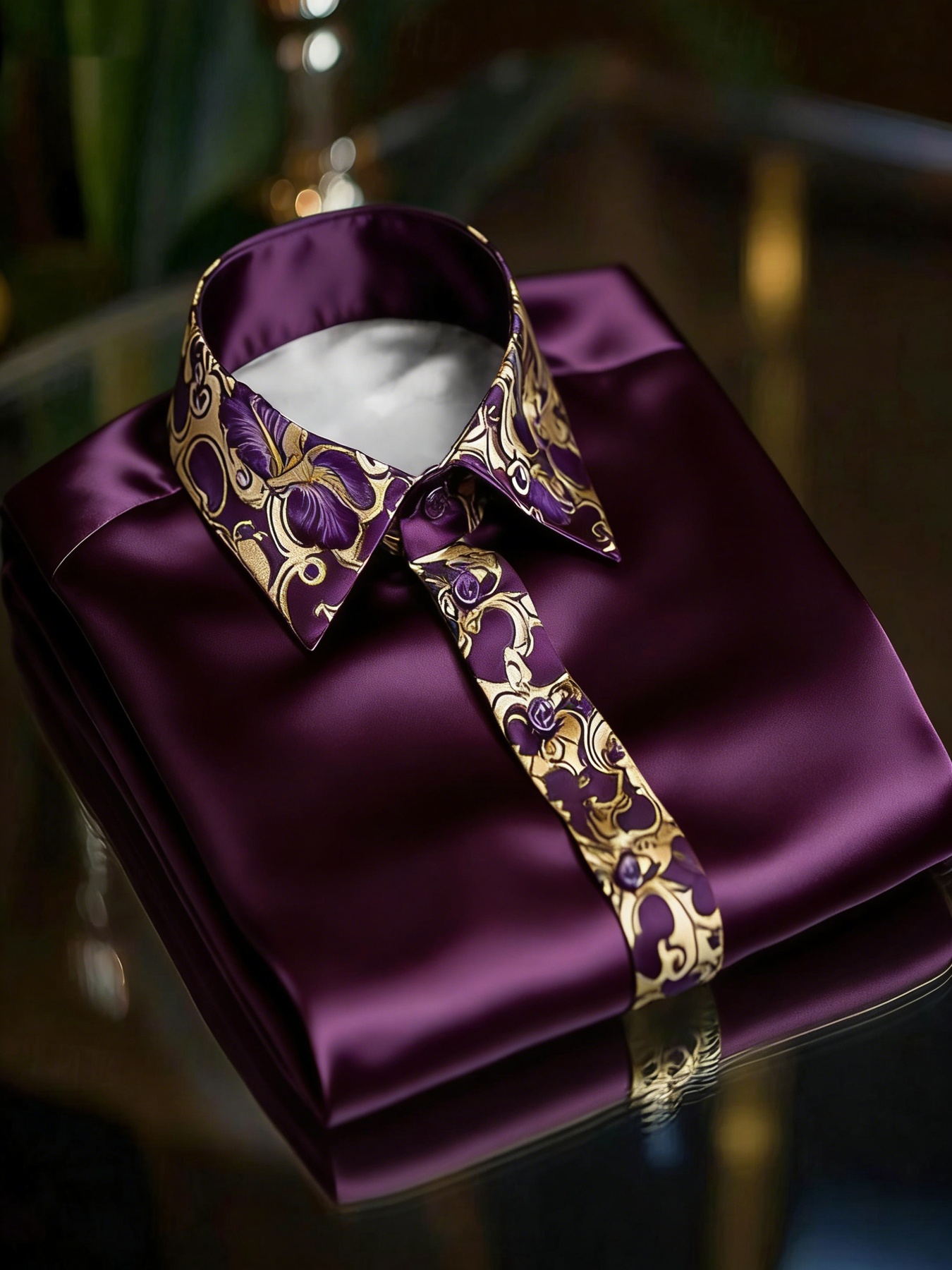 mens purple silk dress shirt Men's Purple Silk Blend Ethnic Shirt  Trendia