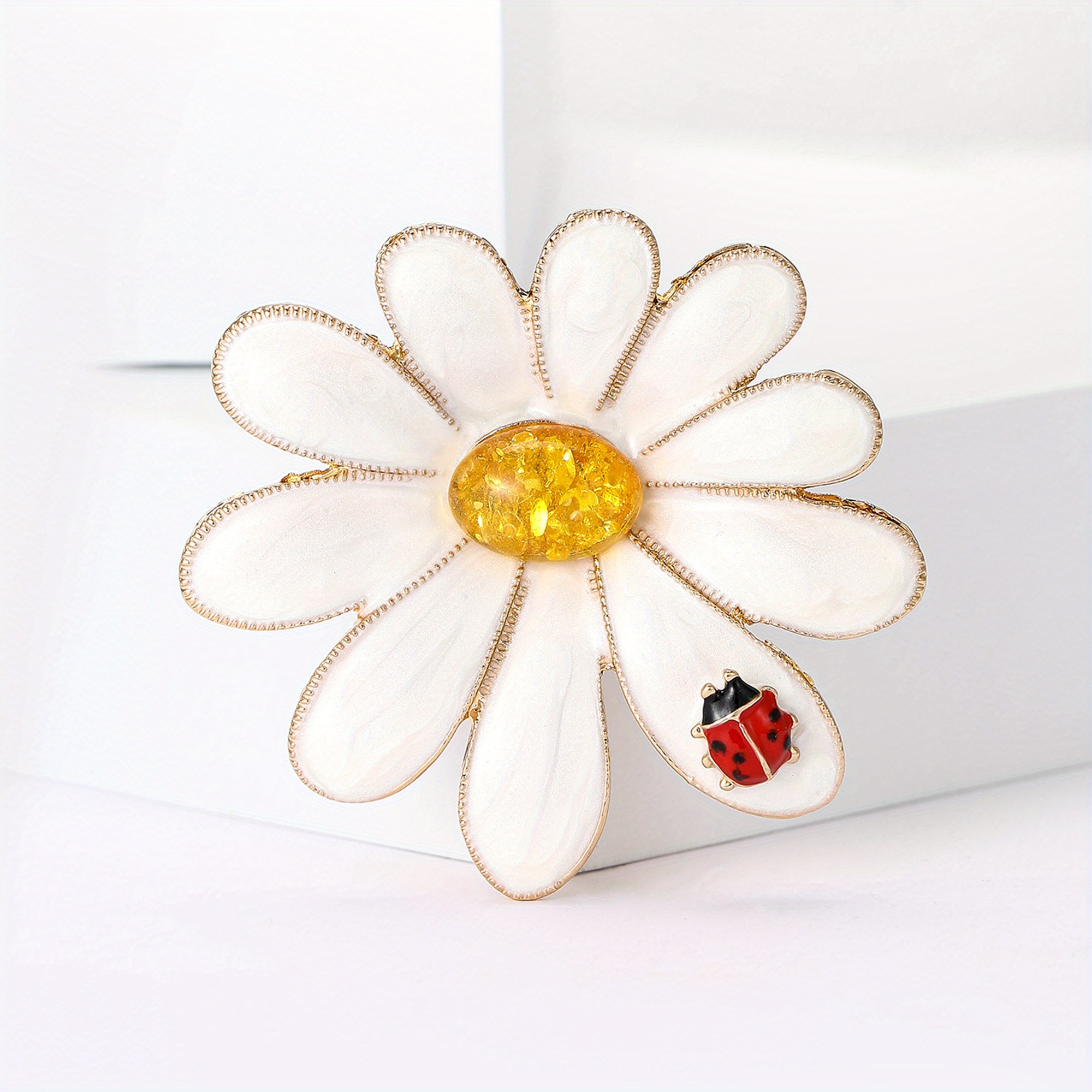 TEMU Spille Distintivi con Margherita Grande e , a d'Olio, Accessori di Moda da Donna, Regalo per