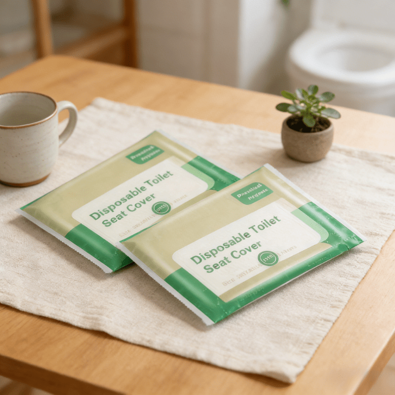 TEMU 40 piezas, Fundas desechables para asiento de inodoro que se pueden tirar por el inodoro, protectores de papel portátiles e higiénicos, fundas