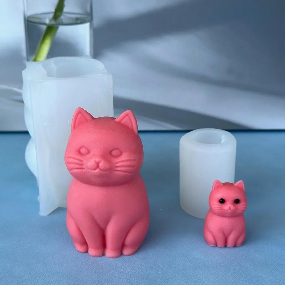 3d fat cat animal silicone candle mold diy Temu