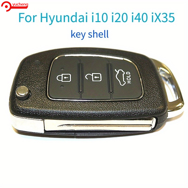 passend für hyundai i10 i20 i40   santa fe flip-key-tasche, 3-tasten-fernbedienungsschutzhülle, langlebige kunststoff-schutzhülle, kompatibel mit bestimmten modellen, stoßfestes hochwertmaterial