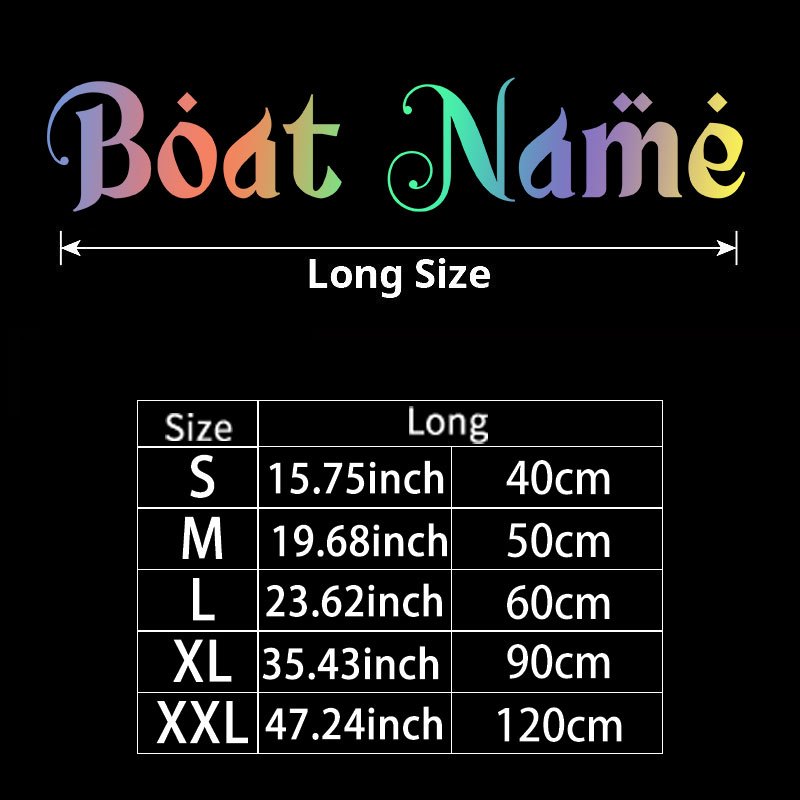Personalized Boat Name/Text Engravable Ship Sticker