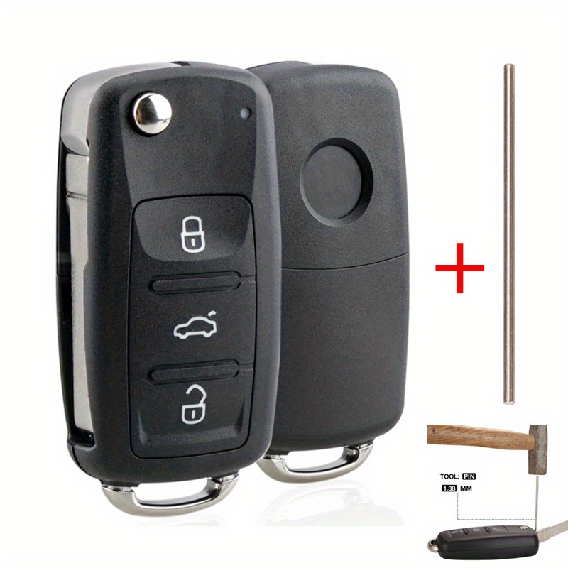 Vw Blank Key Shell For Golf For For Jetta 3 Key 1pc With Removal Tool
