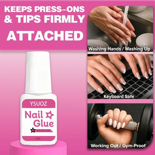 colle à ongles à pinceau à , à séchage rapide et durable. fermement en place en se lavant , en faisant la vaiss , en tapant au et en faisant de lexercice. est également conçue pour le nail art sur ongles pressés, les autocollants pour