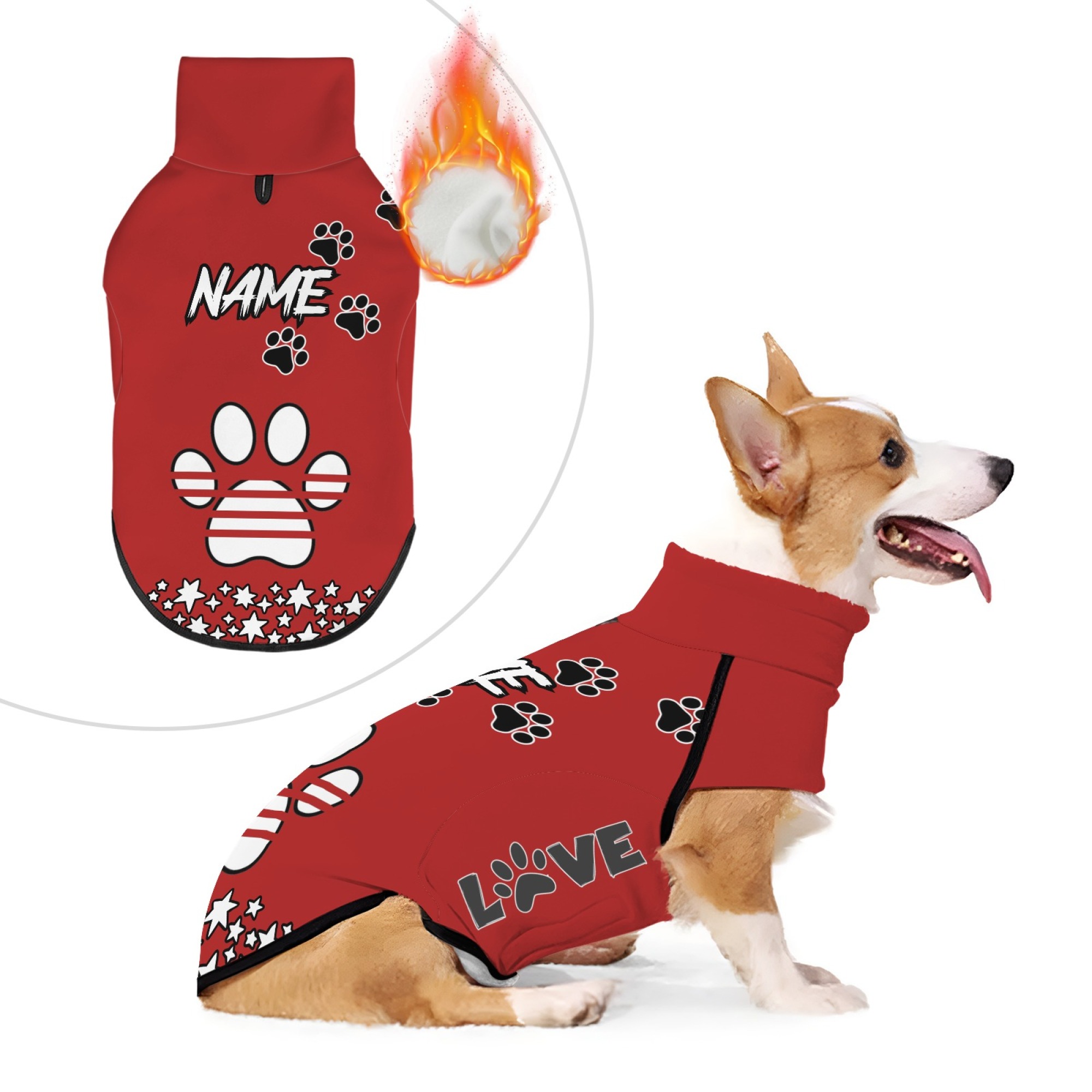 TEMU Dog Polyester Pet Sweatshirt, Comfortable Tie-dye Pet Sweatshirt, Suitable For Medium-sized Dogs - Warm, Machine Washable - Suitable For