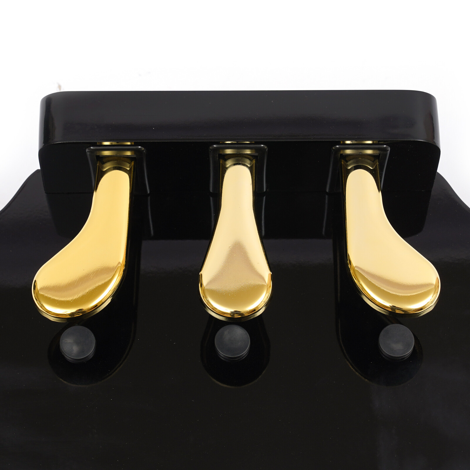 Image of Adjustable Piano Pedal Extension Bench, Black Piano Pedal Extension, Piano Foot Pedal Extension