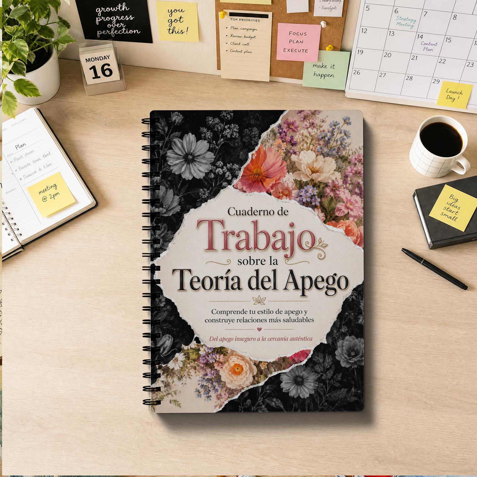 TEMU Cuaderno de ejercicios de estilo de apego en versión española para adultos, diario de evaluación de relaciones para la comprensión de patrones