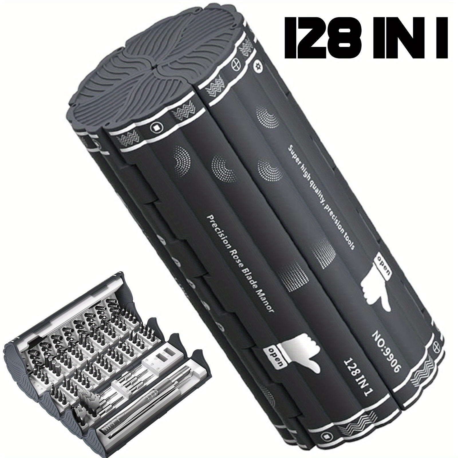 Image of 128 In 1 Precision Mechanic Tool Set With 122 Bits 6 For Repairing Laptop Smartphone Camera