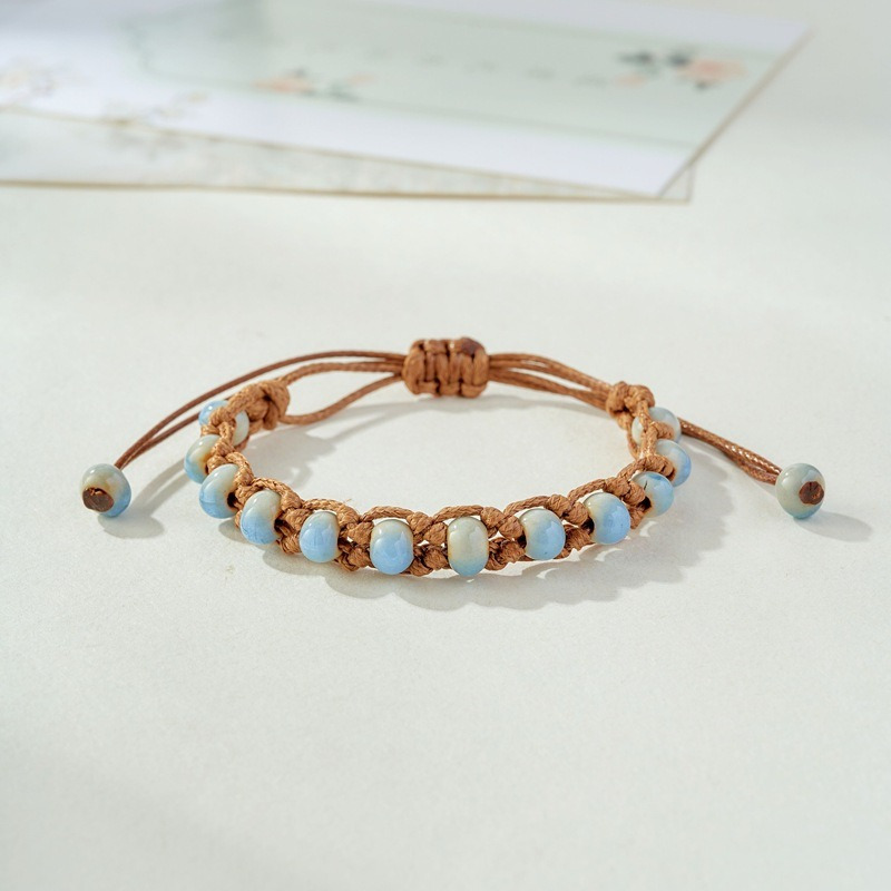 Boho Ceramic Bead Adjustable Bracelet for Women