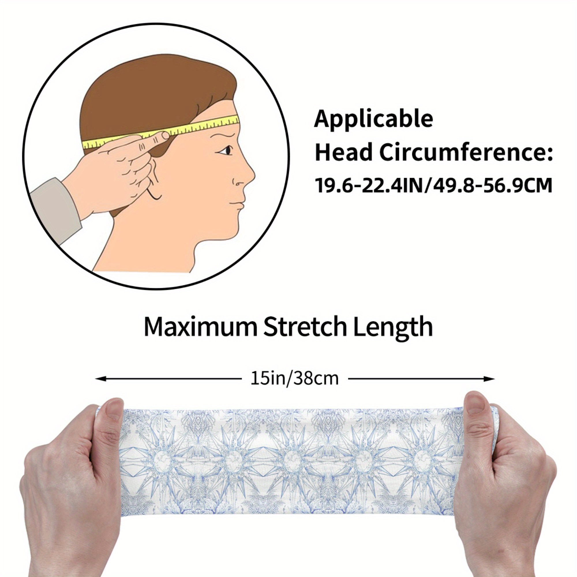Breathable Floral Headband for Sport & Casual Wear