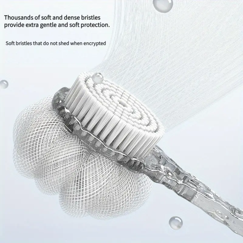1 long handled ball scrub towel artifact 2 in 1 bathroom experience with pattern deep cleansing and relaxation shower back cleaner Product details 4