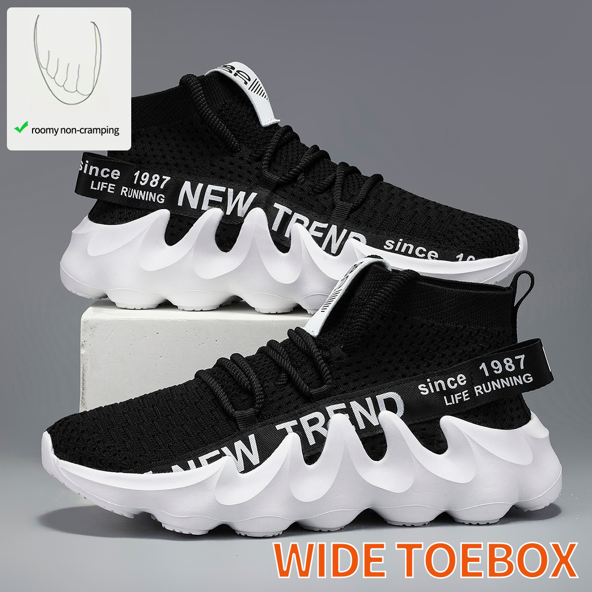 Men's Extra Wide Fit Road Running Shoes