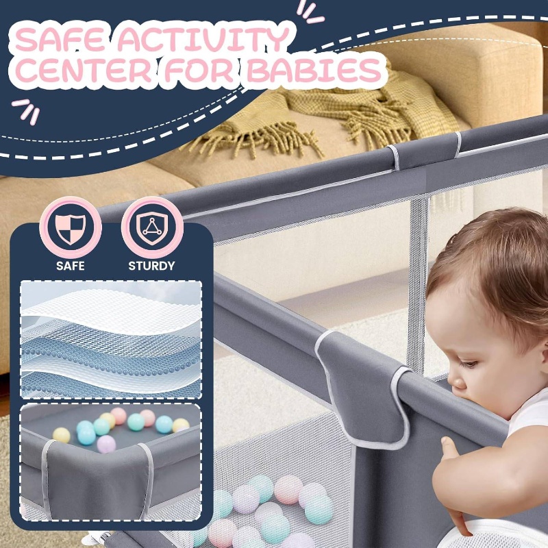 Microfiber Safety Playpen Image 3