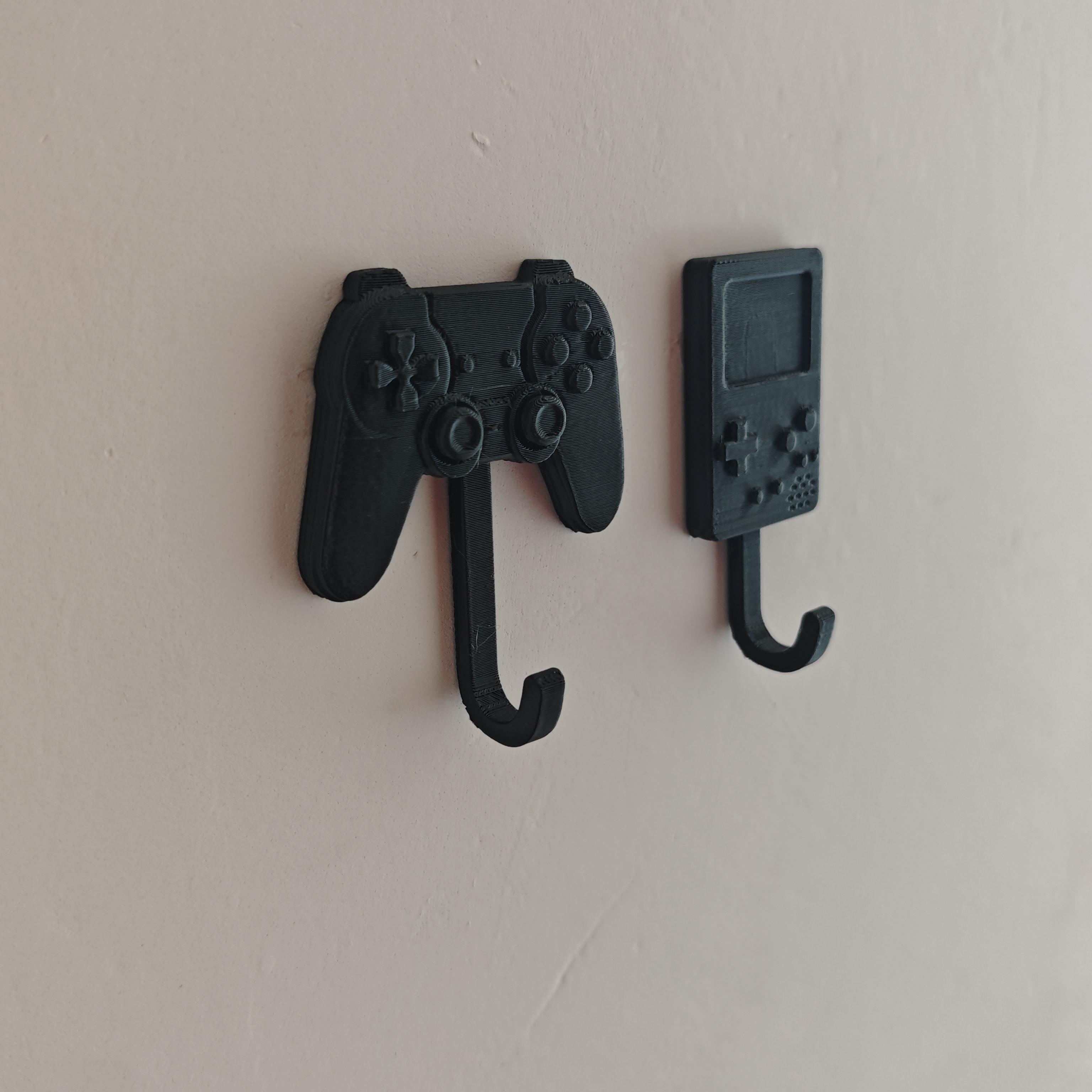 TEMU 2-pack Game Controller And Handheld Console Shaped Key Hooks, Wall Storage Hooks, Creative Style Decorative Hooks. Ideal For Storing Keys,