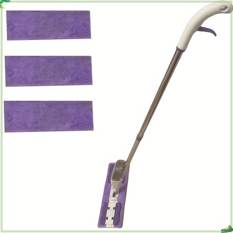 TEMU 1 Versatile Chenille Spray Mop With 3 Reusable Pads-for Hardwood, Laminate, Tile And Ceramic Floors, Wet And Dry-long Handle For Kitchen,
