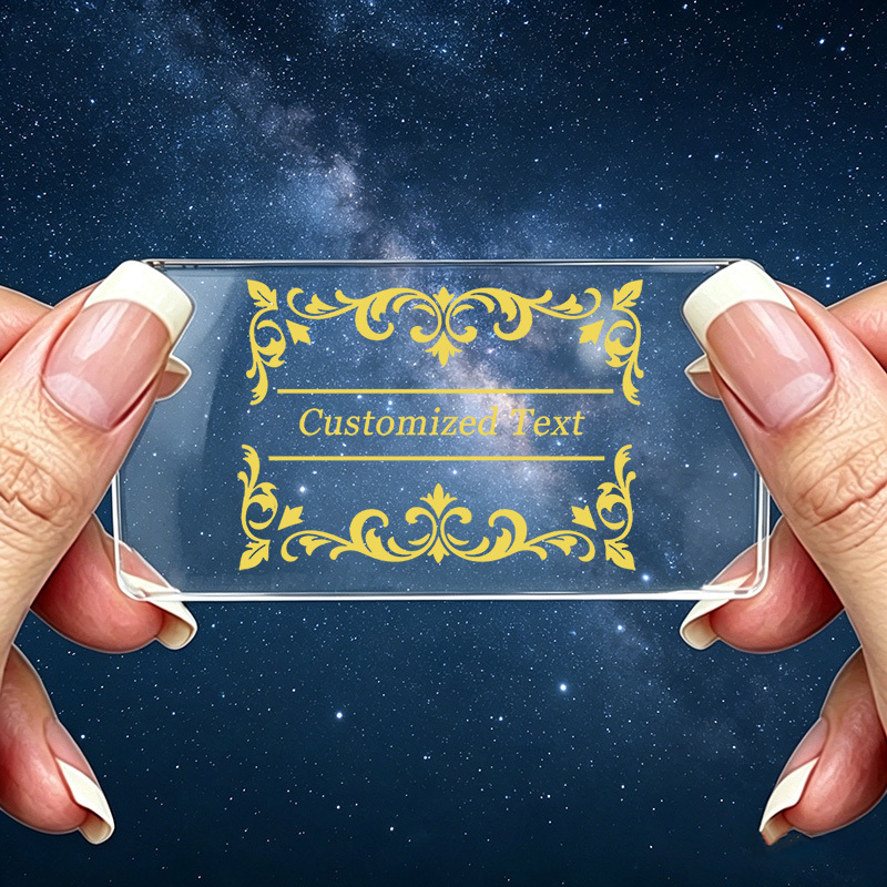 TEMU 100pcs Rectangular Wedding Tag Customization, Border Design, Gift Box Packaging Stickers
