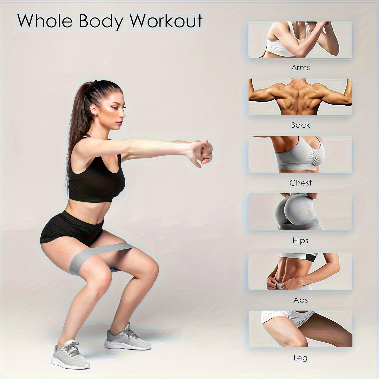 banda resistencia ejercicios glúteos diseñada sentadillas Temu