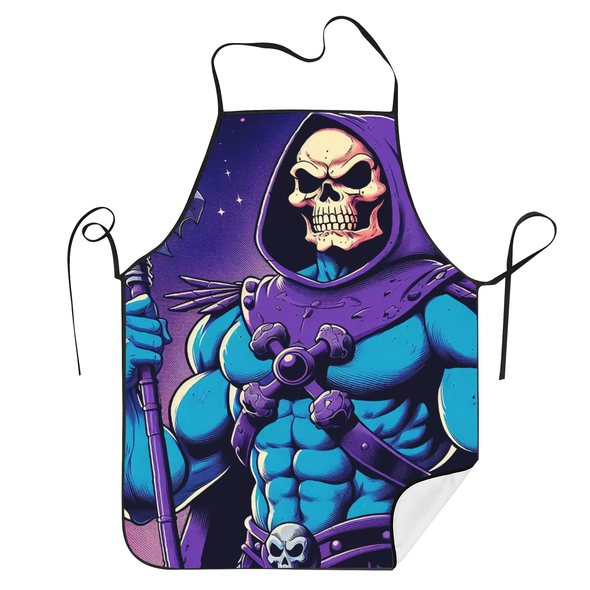 

Purple Skull Apron Restaurant Printed