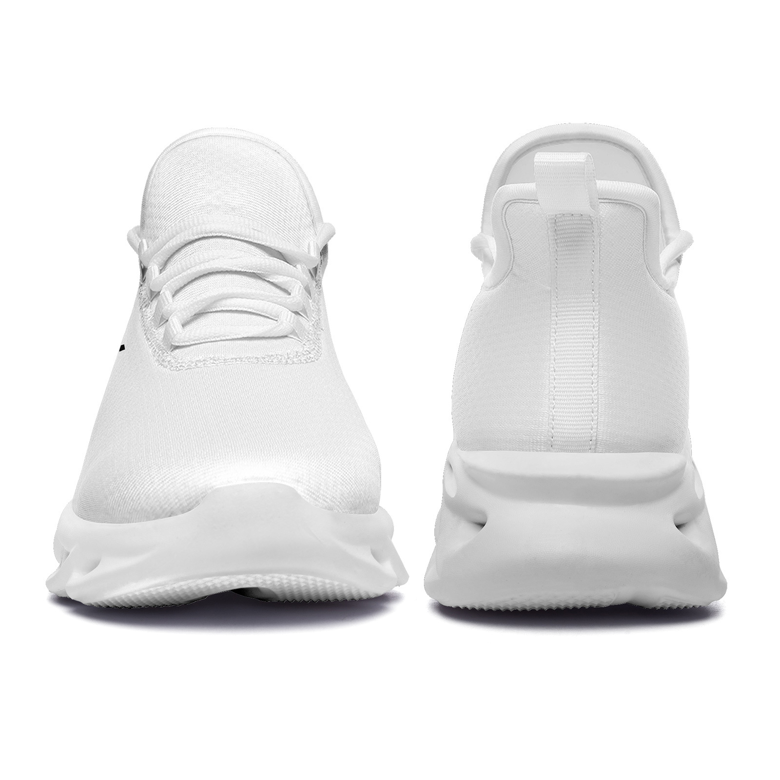 Men's Black Minimalist Lace-Up Walking Sneakers