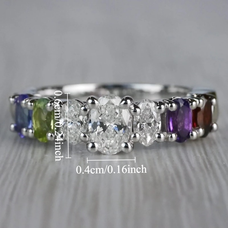 Women's Classic Elegant Inlay Synthetic Zirconia Rings