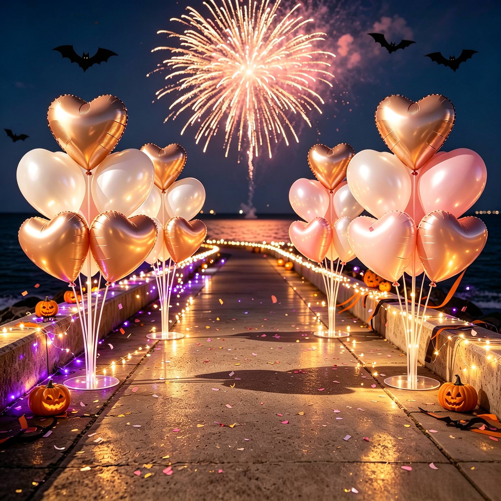 TEMU 4 Juegos de Soportes de Exhibición de Globos con Base Redonda, Piezas de Extensión de Globos, Soportes de Columna de Globos de Mesa y de Pie,