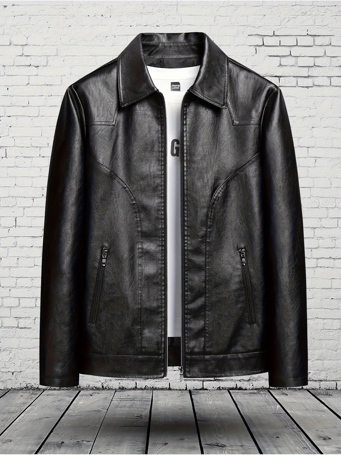Mens Leather Leather Jacket Sleeves Too Long Mens New Style Laces