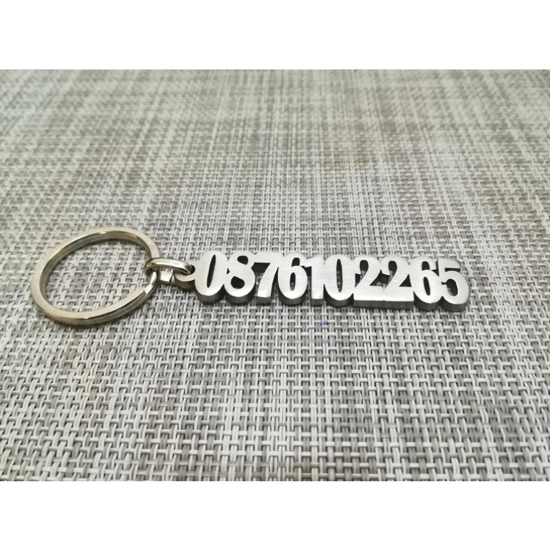 Personalized Digital Keychain, Custom Phone Number Keyring, Stylish And Durable Everyday Key Accessory, An Ideal Gift For