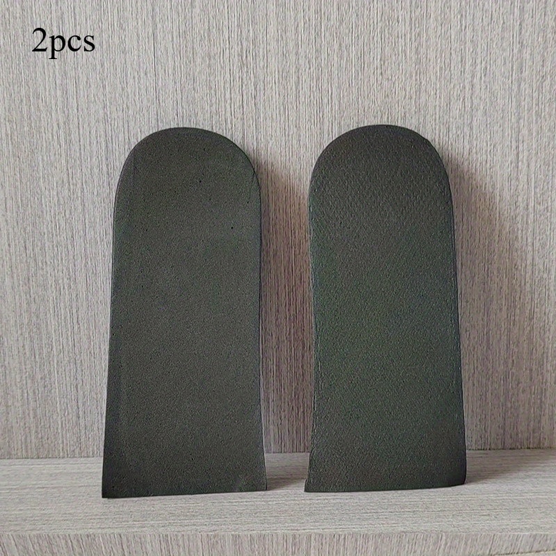 TEMU 2 piezas de almohadillas de talón de espuma endurecida, plantillas invisibles para aumentar la estatura, plantillas para zapatos para