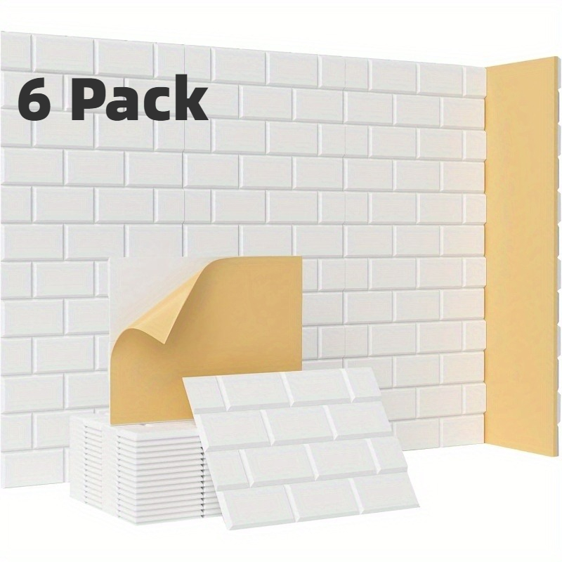пакување од 6 акустични панели, 16 x 12 x 0.4, звучно изолирачки панели за ѕидови, звучно апсорбирачки и пригушувачки за студио, дом, канцеларии, надградени панели за тули со самолеплива лепенка, црни Детали за производот 4