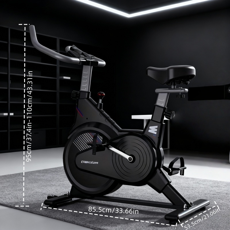A Must-Have for Home Gyms! High-End Exercise Bike with Padded Seat And Thickened Material, Perfect for Both Weight Loss And Fitness: This High-End Exercise Bike Is a Dedicated Equipment for Fitness And Weight Loss, Without Battery