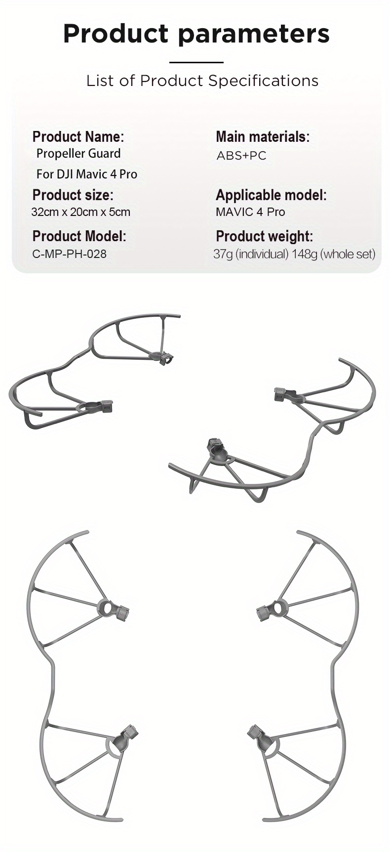 propeller guard for dji   4 pro anti collision   release bumper protection cover for dji   4 pro   accessories Product details 8