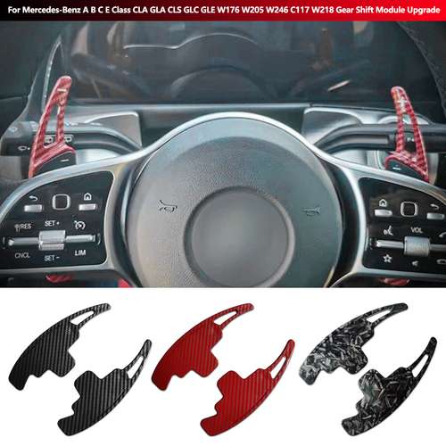 Aluminum Alloy Steering Wheel Shift Paddle Extensions For Benz A B C E Class