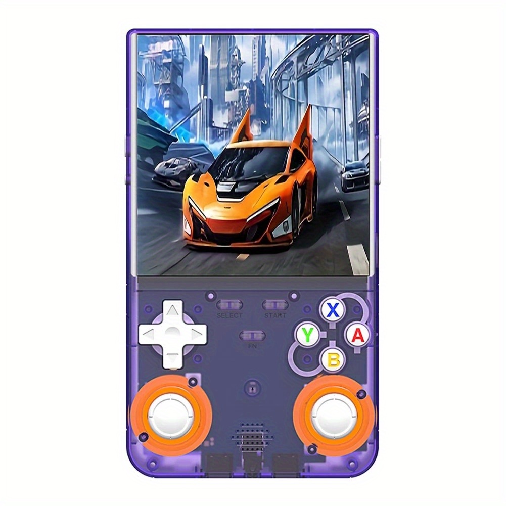 2025 Upgraded R36 Ultra Portable Handheld Game Console with 64GB/128GB Built-in Storage, 4-Inch IPS Full HD Screen, Dual Joysticks & 7-Color Options, Long Battery Life, Classic Entertainment Experience - Perfect Gift for Halloween & Christmas, Game Console for Android, Playful Design, Durable Construction