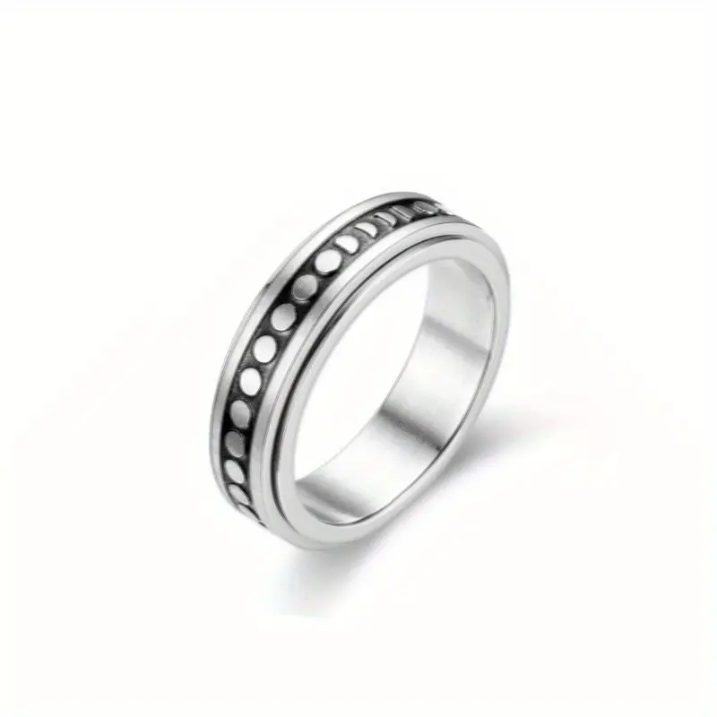 rotating star and moon pattern ring set fits american halloween and christmas unique starry night design festive occasions for teenager Product details 0