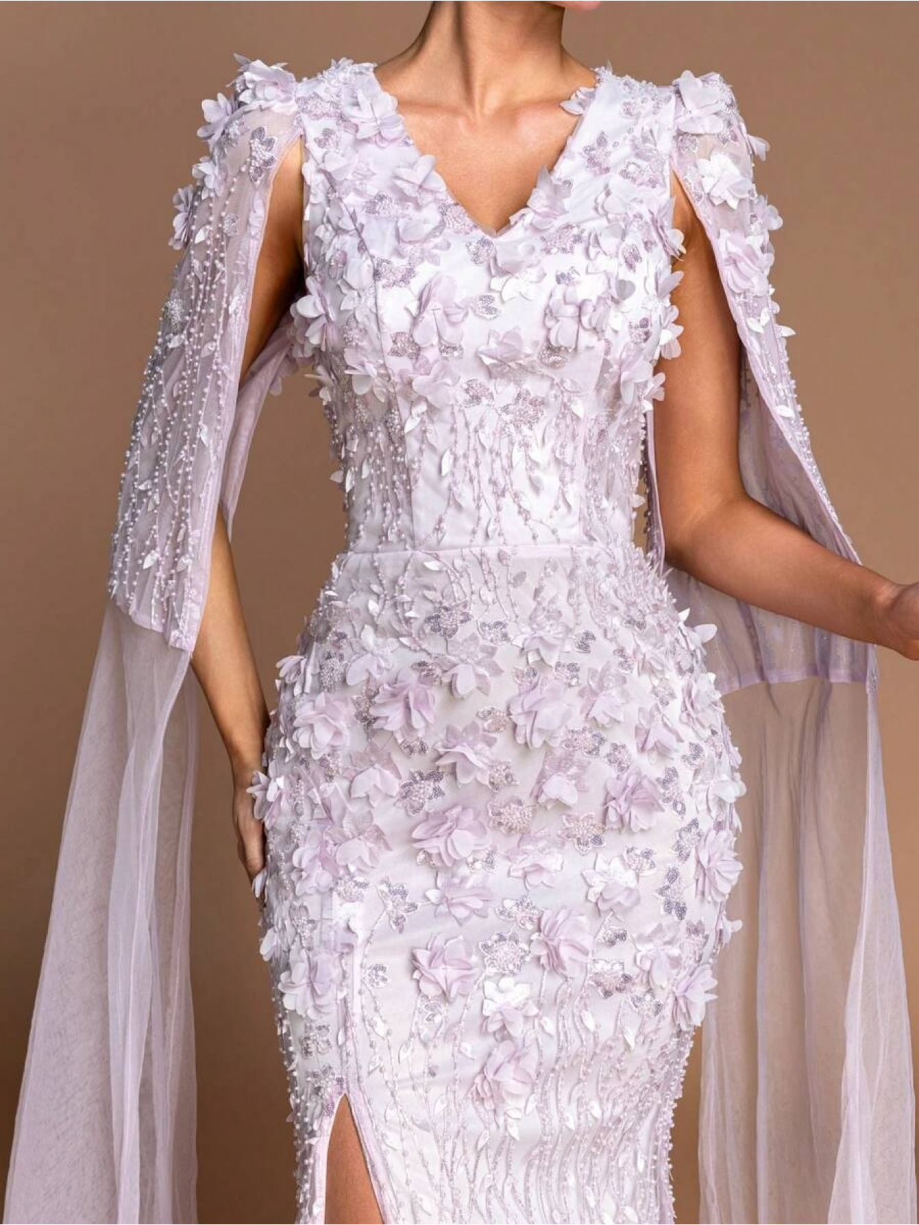 blue formal dresses for women Faux-Wrap Long Sequin Prom Dress with Strappy Back Royal / Medium Clothing_Leather it hugs your curves Size:40W Violet Embroidered Midi Dress
