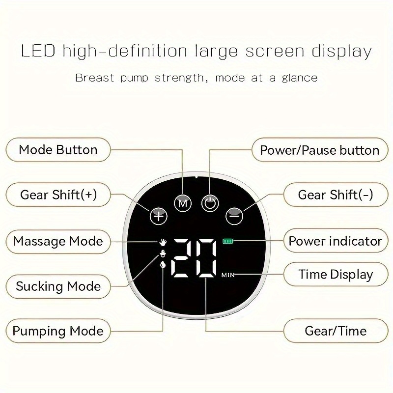 kun electric wearable and hands free electric with 3 mode 180ml large capacity built in rechargeable lithium battery breastfeeding in bra details 6