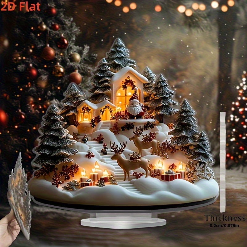 christmas villages decorations sold on Temu Canada
