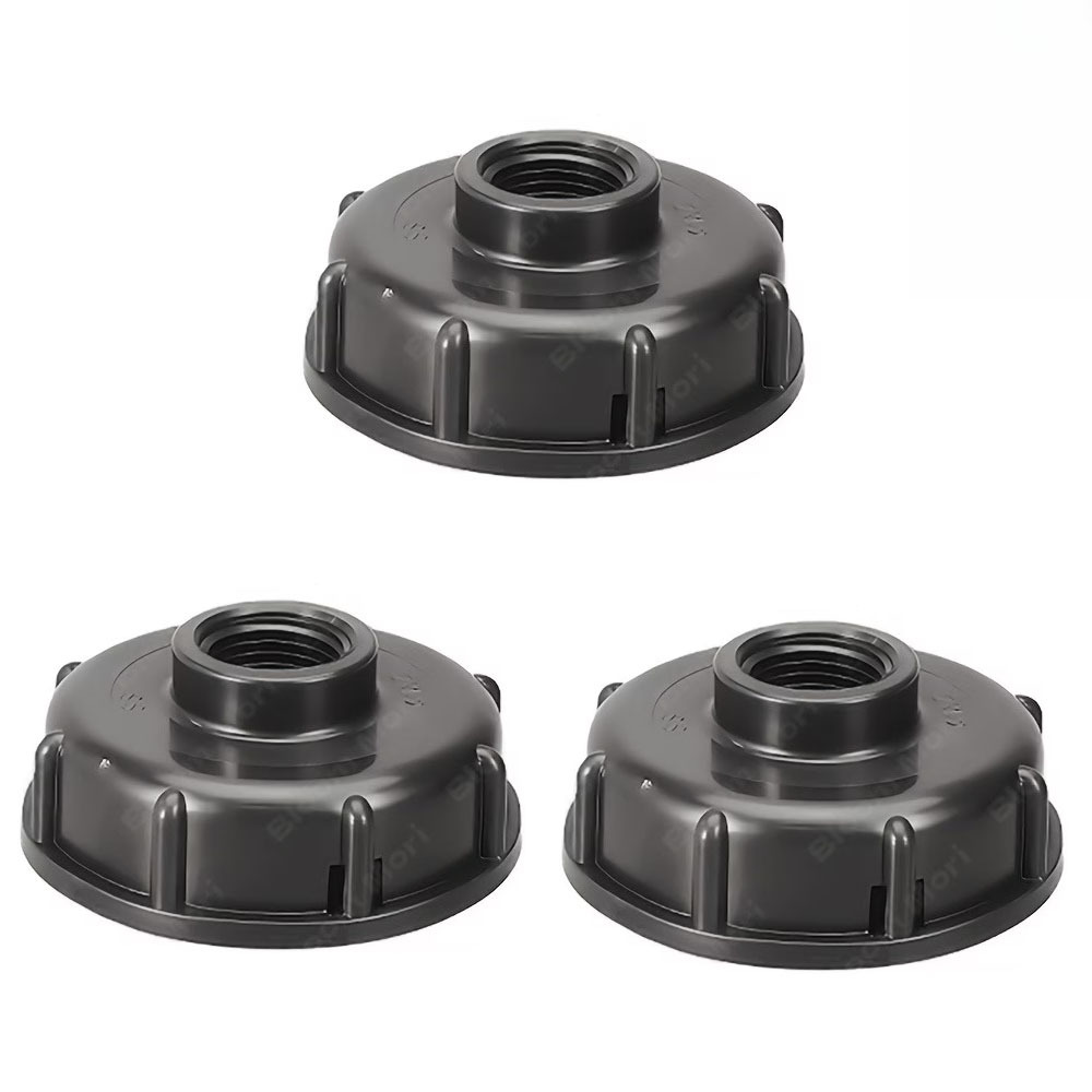 TEMU 3-pack Heavy-duty Ibc Tank Faucet Adapters S60x6 Male To 1/2\' Female Thread Connect -/european Standard Pipe Valve, Compatible With , Water