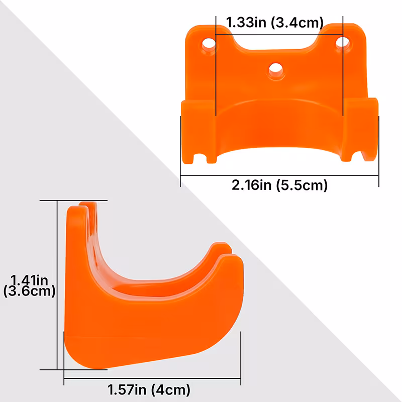 16pcs garden tool hanger 4 hangers and 12 screws compatible with long handled tools such as brooms shovels rakes hoes tool hook storage hanger with screw fixed wall mount bracket shovel storage wall mounted storage details 3