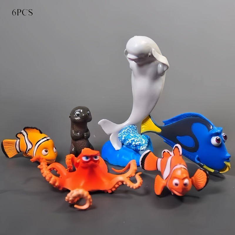 TEMU Set Of 6 Pvc Action Figures Featuring And From , Decoration.